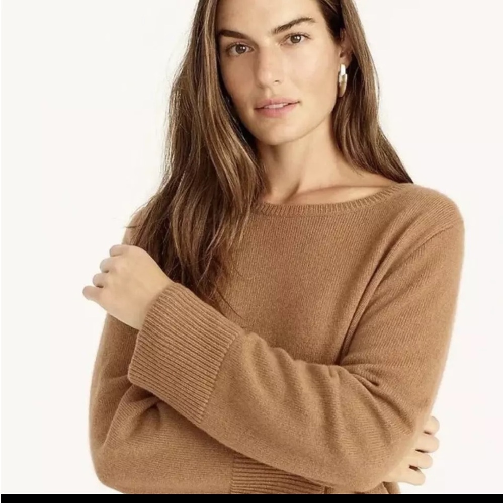 75% off! J. Crew Wool and recycled cashmere oversized crewneck sweater